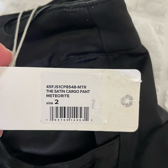 Favorite Daughter black satin cargo pant - Picture 12 of 16